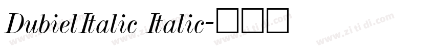 DubielItalic Italic字体转换